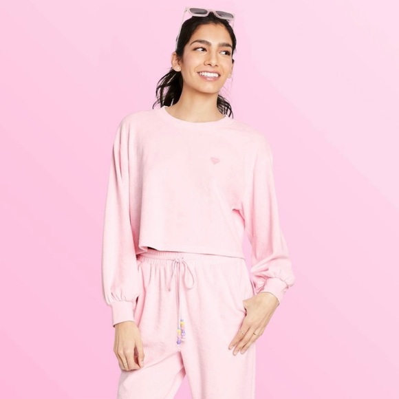 STONEY CLOVER LANE x Target Cropped Terry Sweater - Picture 4 of 4